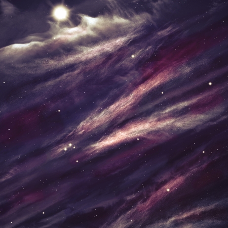 Star field in  deep space many light years far from the Earth.の写真素材