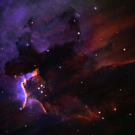 Star field in  deep space many light years far from the Earth.の写真素材