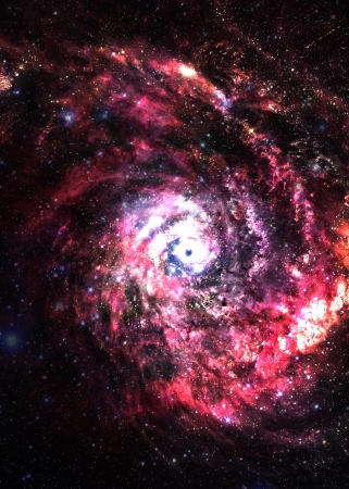 Incredibly beautiful spiral galaxy somewhere in deep spaceの写真素材