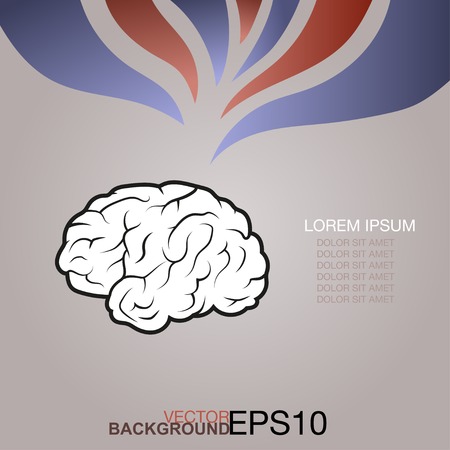 Creative concept of the human brainのイラスト素材