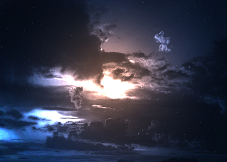 Star field in  deep space many light years far from the Earth. の写真素材