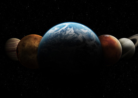 Solar System. の写真素材