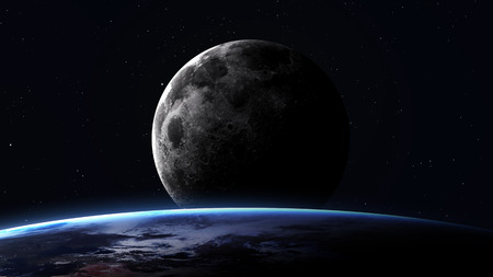 5K resolution image of Earth in space. の写真素材