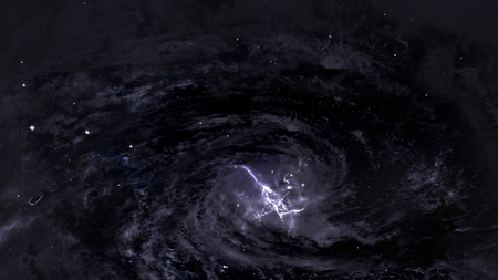 Black hole in space. 