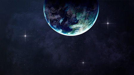 Beautiful fantastic planets in space. Elements of this image furnished by NASAの写真素材