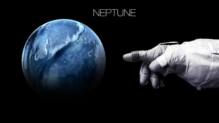 Neptune - High resolution best quality solar system planet. All the planets available.の写真素材