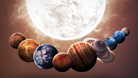 Hight quality solar system planets. Elements of this image furnished by NASAの写真素材