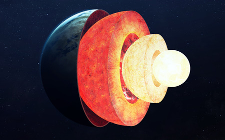 Earth core structure.の写真素材