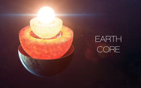 Earth core structure.の写真素材