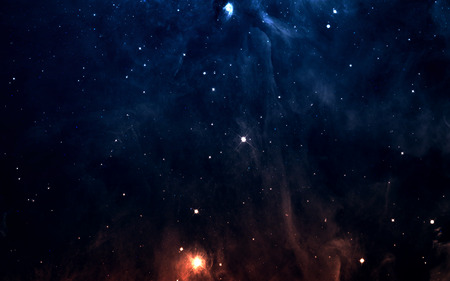Starfield in deep space many light years far from the Earth.