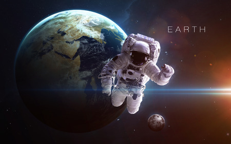 Earth - High resolution 3D images presents planets of the solar system.