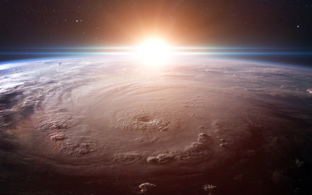 View of earth from space.