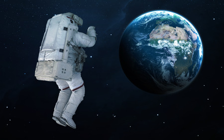 Astronaut in outer space.の写真素材