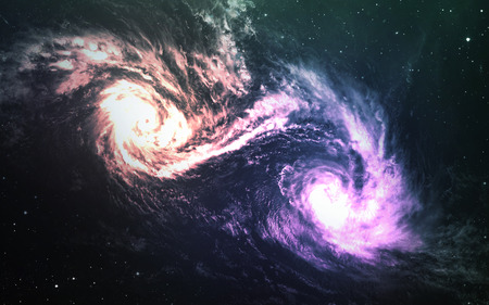 Star field in deep space many light years far from the Earth.