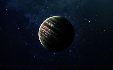 Jupiter - High resolution beautiful art presents planet of the solar system.の写真素材