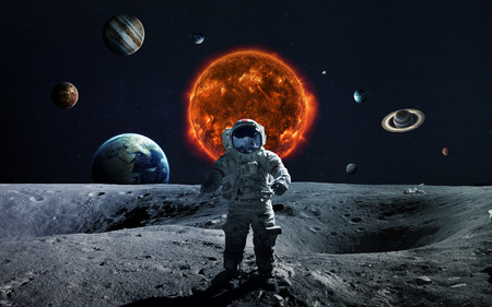 Solar system and space objects.