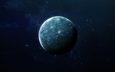 Mercury - High resolution beautiful art presents planet of the solar system.