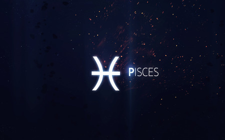 Zodiac sign - Pisces.の写真素材