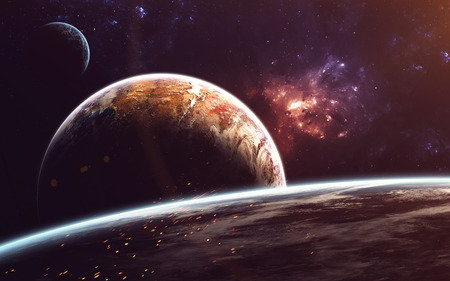 Cosmic art, science fiction wallpaper. Beauty of deep space. Billions of galaxies in the universe....