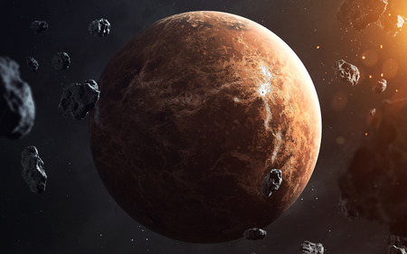 Venus. Planets of solar system visualisation.