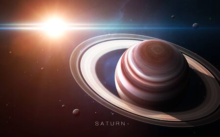 Saturn - High resolutionの写真素材