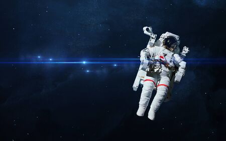 Astronaut in outer spaceの写真素材