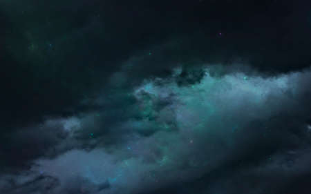 3D illustration of Endless space in 5K resolution image. 5K realistic science fiction art.