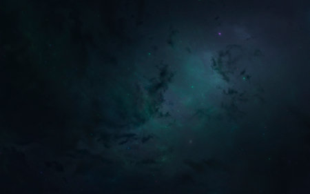 3D illustration of Endless space in 5K resolution image. 5K realistic science fiction art.