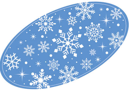 Snow Ovalのイラスト素材