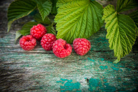 Fresh, juicy raspberries.