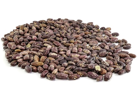 Picture of red beans isolated on white backgroundの写真素材