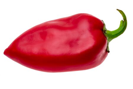 Red pepper isolated on the white backgroundの写真素材