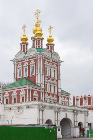 Novodevichy Convent, Moscow Russia. Popular touristic lanmdarkのeditorial素材
