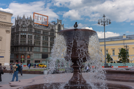 RUSSIA, MOSCOW, JUNE 8, 2017: The Bolshoi Theatre. The Bolshoi Theatre was founded almost 250 years ago and was biggest opera house in Europe at that timesのeditorial素材