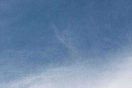 Beautiful blue sky with cloud for background , nature and outdoor view copy spaceの写真素材