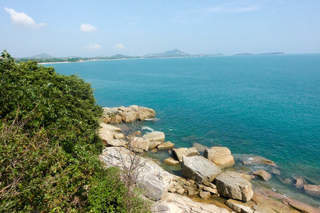 Lad Koh Viewpoint. Look out ocean side. Koh Samui, Thailandの写真素材