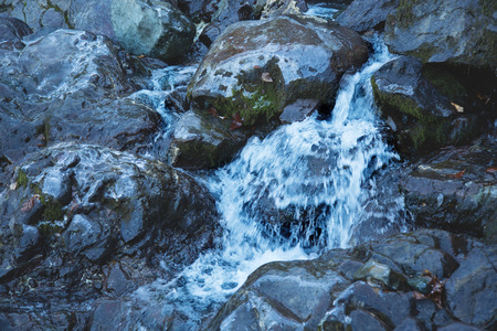 The source of pure natural water in the mountains