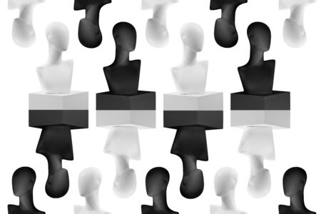Mannequins background.の写真素材