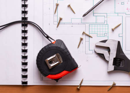 Repair plan on the table.