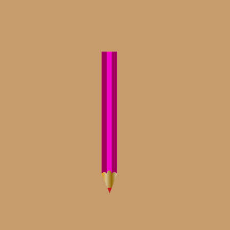 pencil, redのイラスト素材