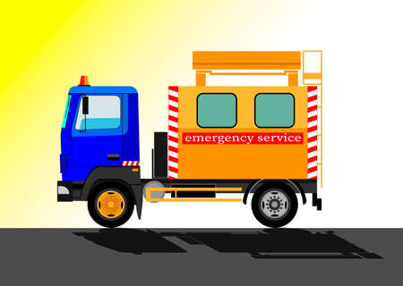 Emergency service car iconのイラスト素材