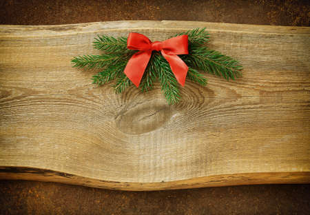 Christmas rustic background with a space for greeting text, stylized imageの写真素材