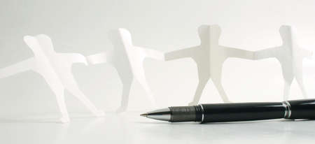 Paper kidsの写真素材