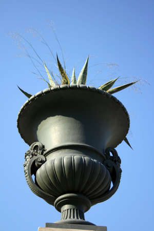 huge garden potの写真素材