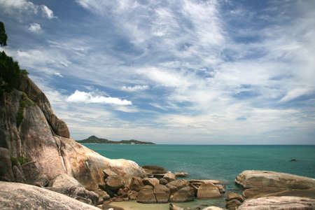 rocky view at lamai beach samui island thailand