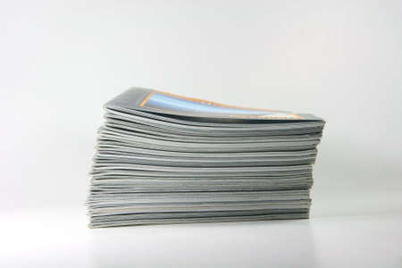 publications concepts magazines in white background detailの写真素材