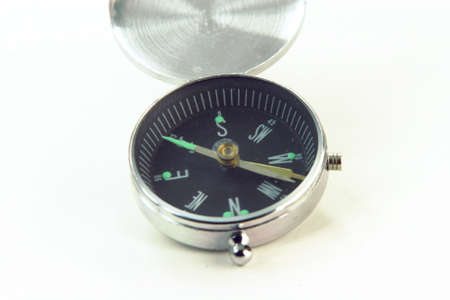 compass exploring navigation equipment in white background