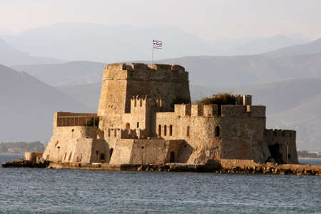 bourtzi sea castle at nafplio peloponnese landmarks of greece