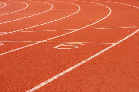 race track lanes courve detail for background sports concepts
