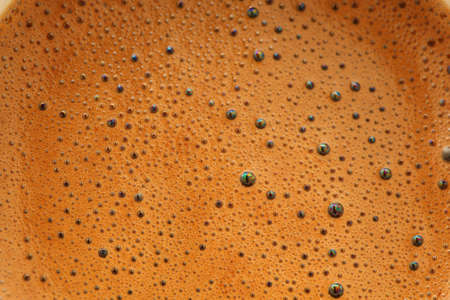 abstract background greek coffee detail with bubbles の写真素材